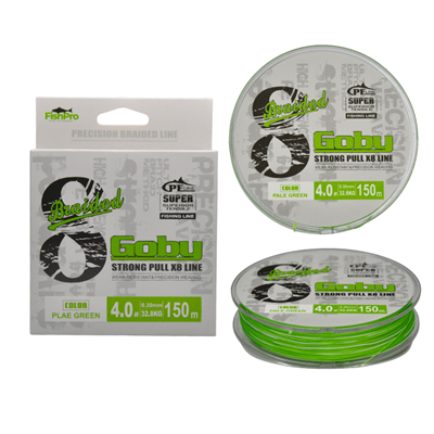 FishPro | FishPro Goby 150m X8 Pale Green İp Misina - 0.06 MM