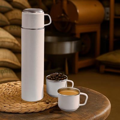 500 ML  ÇELİK BARDAKLI MATARA SETİ