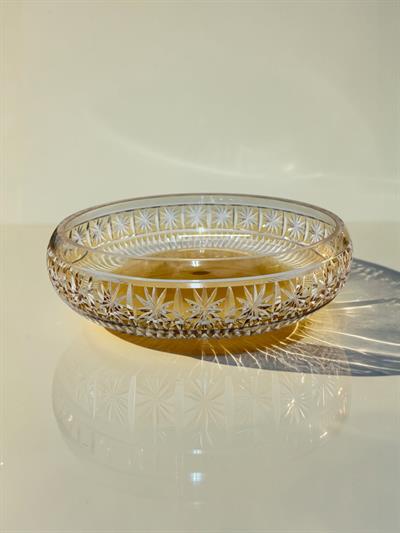 28CM NİLÜFER KASE ORİON DEKOR AMBER AYAKSIZ