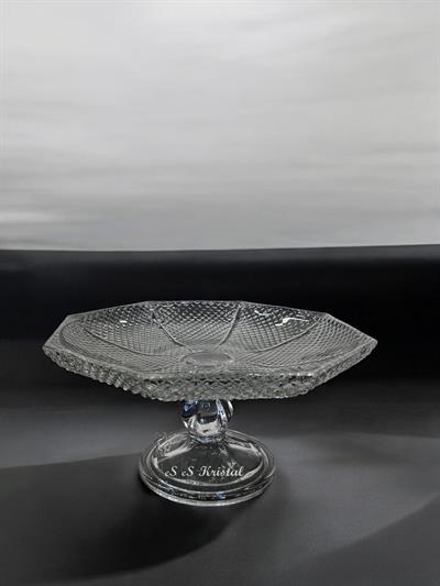 8 Köşeli Tabak Dik Kesmeli Tarama Şeffaf