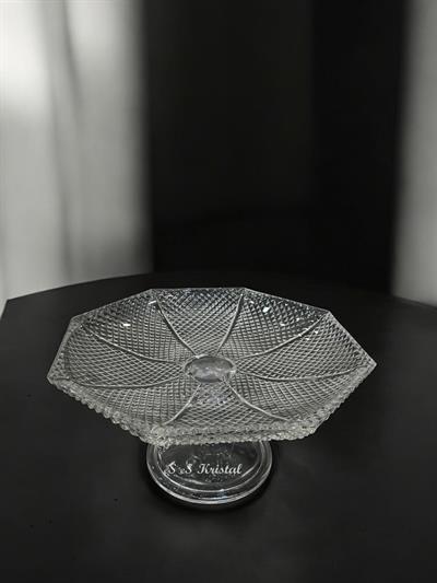 8 Köşeli Tabak Dik Kesmeli Tarama Şeffaf