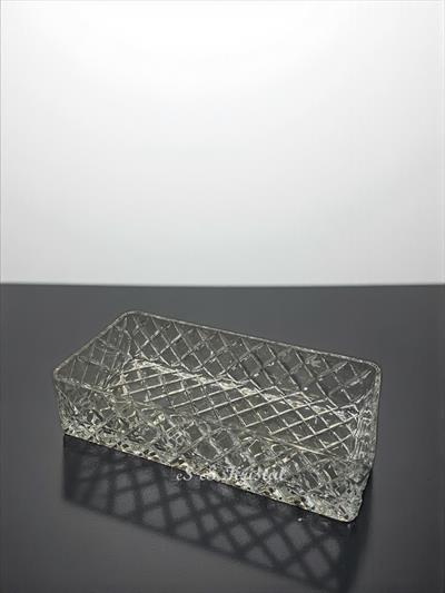 DERİN DİKDÖRTGEN TABAK KAFES DEKOR ŞEFFAF