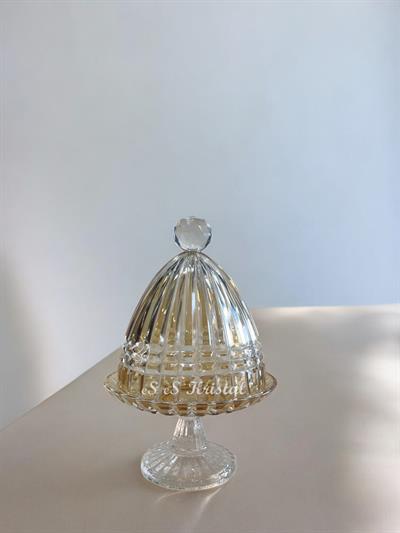 Kapaklı Sunumluk Orta Boy Çit Amber