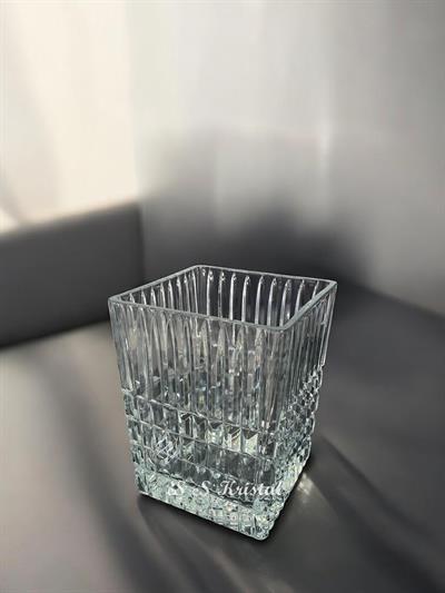 Kare Vazo 14 Cm Çit Şeffaf
