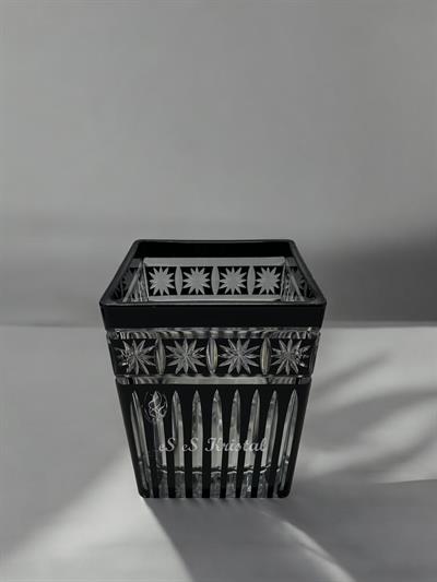 Kare Vazo 14 Cm Orion Siyah