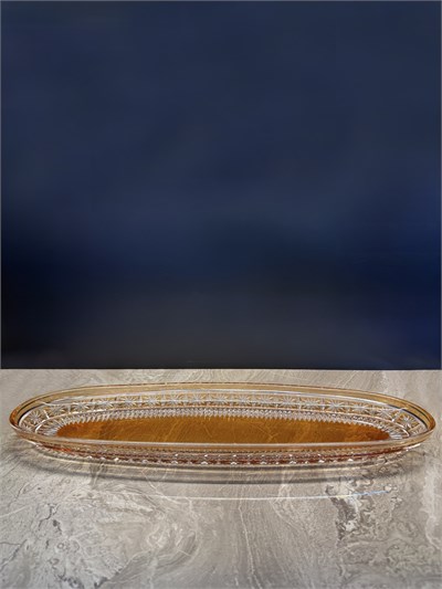 Kayık Tabak 50cm Orion Dekor Amber Ayaksız