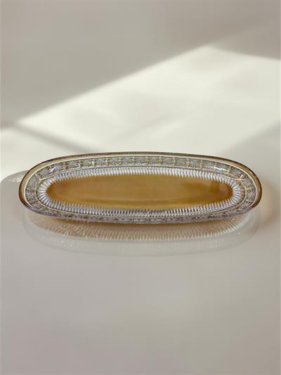 KAYIK TABAK 50CM ORİON DEKOR AMBER AYAKSIZ