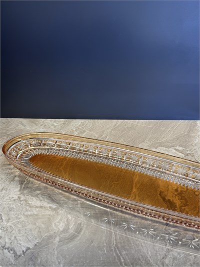 Kayık Tabak 50cm Orion Dekor Amber Ayaksız