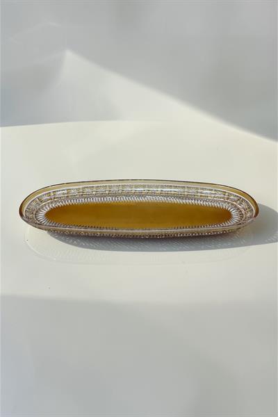 KAYIK TABAK 50CM ORİON DEKOR AMBER AYAKSIZ