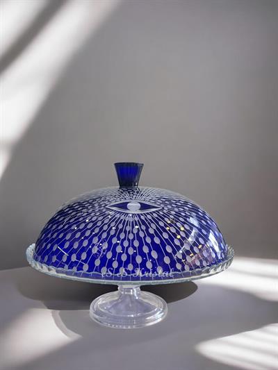 Kek Fanusu Büyük Boy 31 Cm Nazar Boncuğu mavi