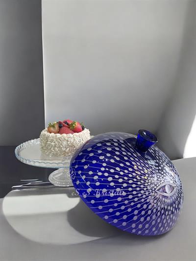 Kek Fanusu Büyük Boy 31 Cm Nazar Boncuğu mavi