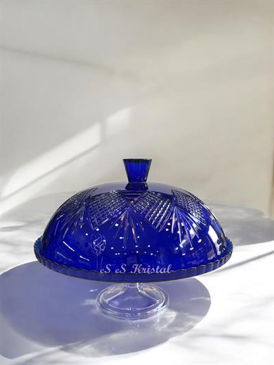 Kek Fanusu Büyük Boy 31 Cm Püskül Mavi