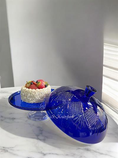 Kek Fanusu Büyük Boy 31 Cm Püskül Mavi