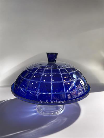 Kek Fanusu Büyük Boy Kare Mavi 