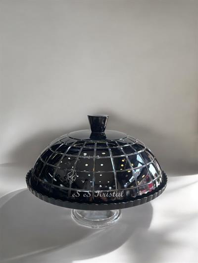 Kek Fanusu Büyük Boy Kare Siyah