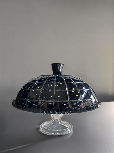 Kek Fanusu Büyük Boy Kare Siyah