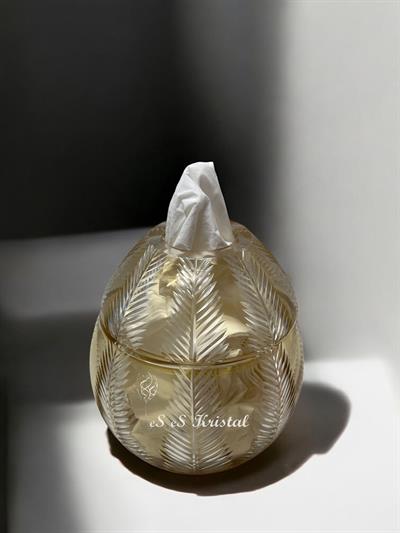 Konik Peçetelik Yaprak Amber