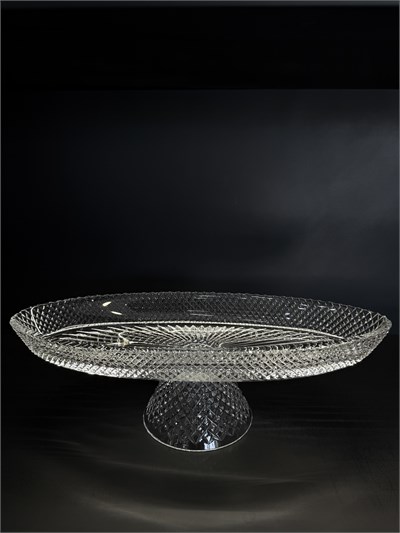 Kristal Kayık Tabak 40 Cm Tarama Şeffaf