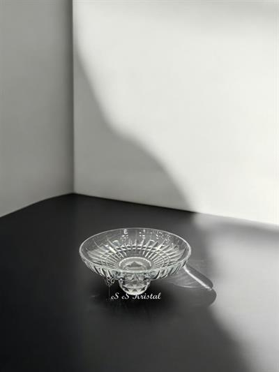 Küçük Boy Tek Katlı Lokumluk Kristal Top Ayaklı Çit Şeffaf