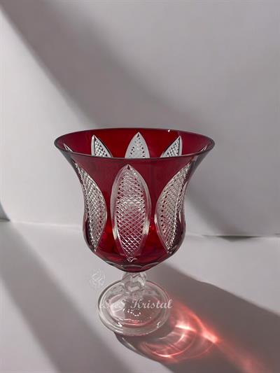 Lavin Vazo Kısa 25 Cm Taç Kırmızı