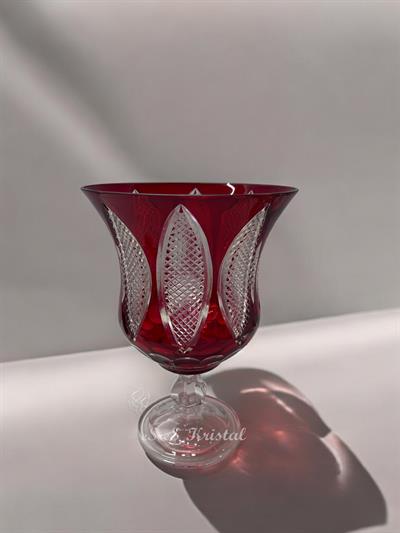 Lavin Vazo Kısa 25 Cm Taç Kırmızı