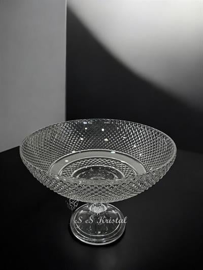 Safir  Büyük Meyvelik Mat Dekorlu Tarama Şeffaf