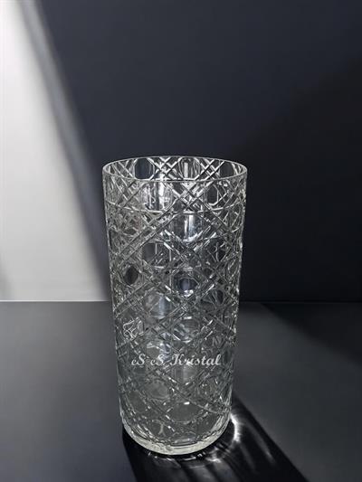 Silindir Düz Vazo 30 Cm Hasır Şeffaf