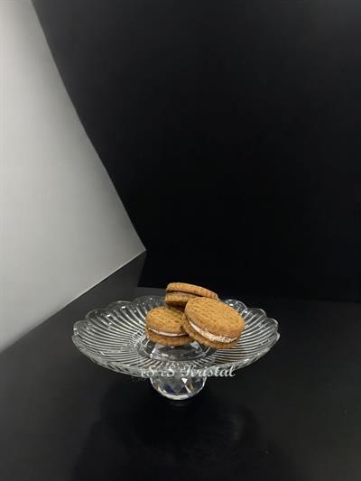 Tek Katlı Lokumluk Kristal Top Ayaklı Dik kesme Şeffaf