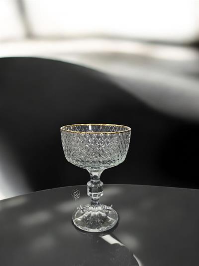 Uzun Ayaklı Dondurmalık  Tarama Şeffaf Altın Şerit Altın