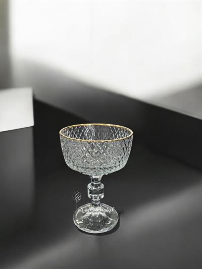 Uzun Ayaklı Dondurmalık  Tarama Şeffaf Altın Şerit Altın