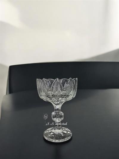 Uzun Ayaklı Dondurmalık Yaprak Dilimli Şeffaf