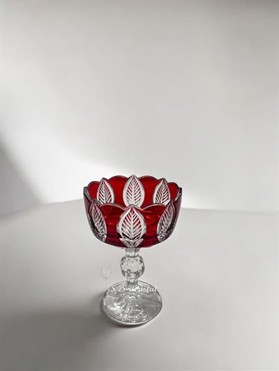 Uzun Ayaklı Dondurmalık Yaprak Dilimli Kırmızı