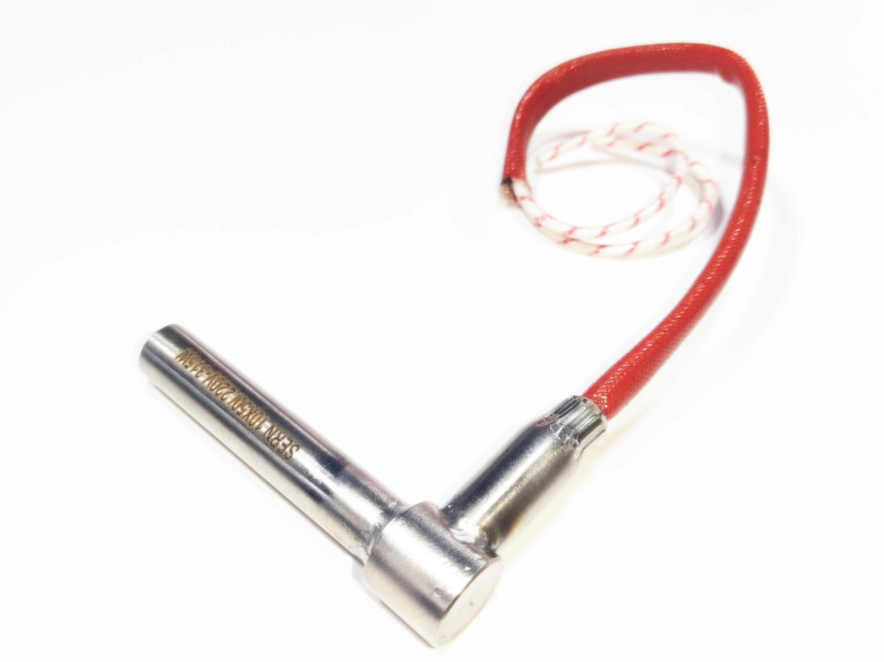 Fişek Isıtıcı Rezistans 5cm Boy-10mm Kalınlık-315W-220 V Silindir Dirsekli 