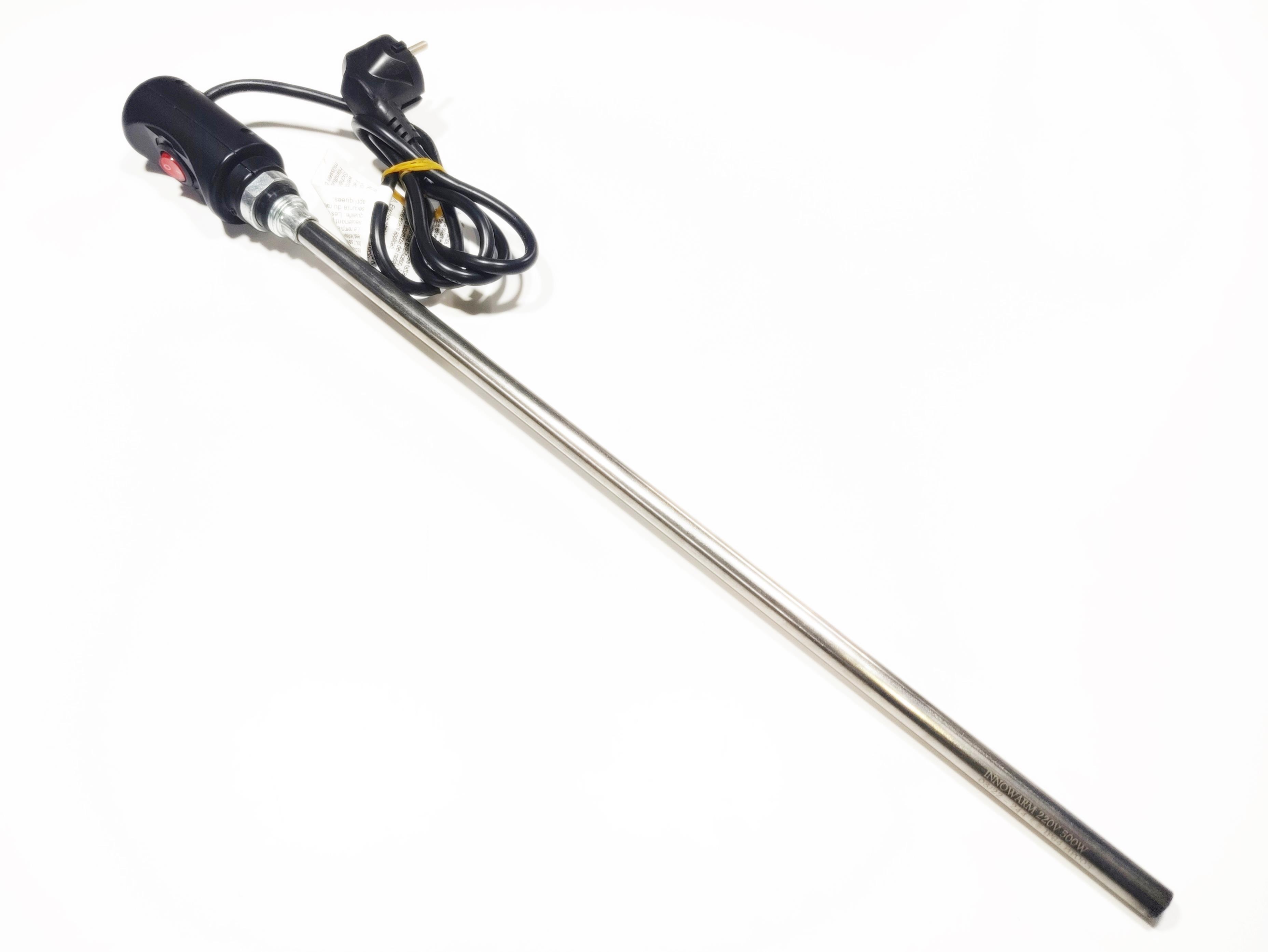 Havlupan Isıtıcı Rezistans 800W / 230V / L:650MM , Siyah, On/Off Anahtar, HP03 Model - Towel Radiator Heater Resistors 800W / 230V / L:650MM, Black, On/Off Switch, HP03