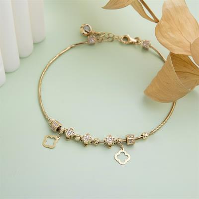 14 Ayar Altın Charm Bileklik