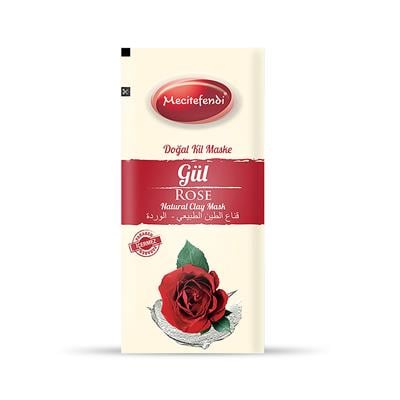 Mecitefendi Doğal Kil Maske-Gül Tek Kullanım-20Gr
