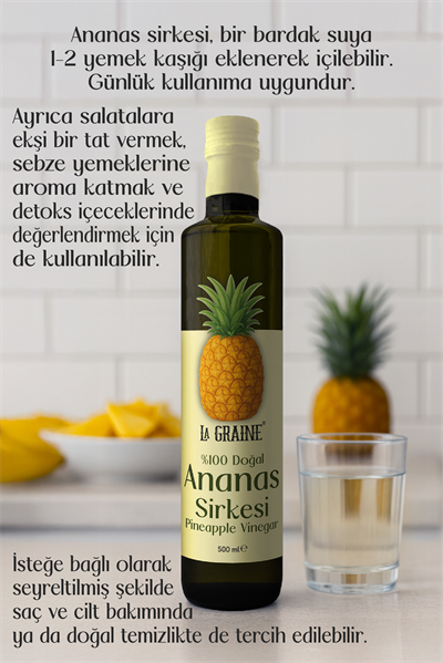 Ananas Sirkesi 500 Ml