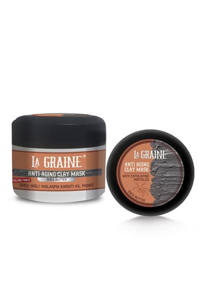 La Graine Shea Yağlı Yaşlanma Karşıtı Peelıng Taneli Kil Maske 200Ml