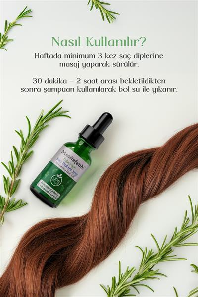 %100 Doğal Biberiye Saç Bakım Yağı 50 Ml