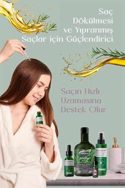 Biberiye Saç Bakım Seti Aura - Biberiye Şampuanı 400 Ml + Biberiye Serumu 50 Ml + Biberiye Suyu Saç Toniği 150 Ml + Biberiye Yağı 10 Ml