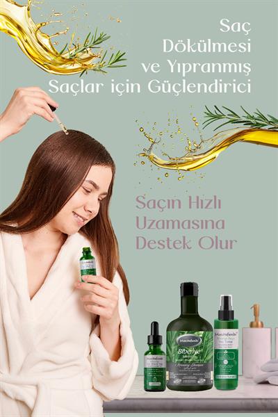 Biberiye Saç Bakım Seti Nüans - Biberiye Şampuan 400 Ml + Biberiye Serumu 50 Ml + Biberiye Tonik 150 Ml