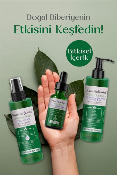 Biberiye Saç Bakım Seti Pür - Biberiye Şampuan 150 Ml + Biberiye Suyu Saç Toniği 11 Ekstraktlı 150 M