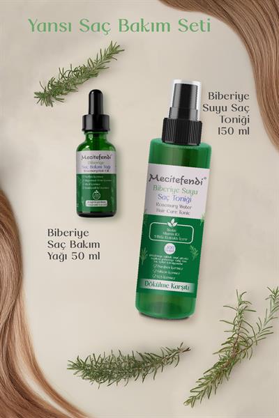 Biberiye Saç Bakım Seti Yansı - Biberiye Serumu 50 Ml + Biberiye Suyu Saç Toniği 150 Ml