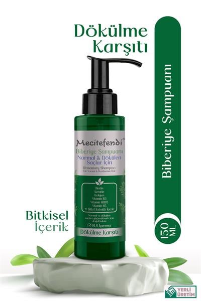 Biberiye Şampuanı 150 Ml (Biotin, Keratin Ve Kolajen İçerikli)