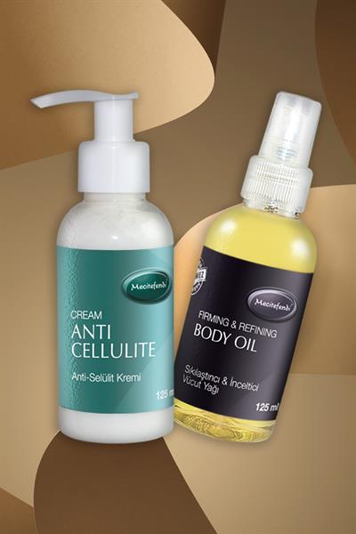 Mecitefendi Anti Selülit Kremi 125 Ml + Vücut Bakım Sıkılaştırıcı Yağ 125 Ml