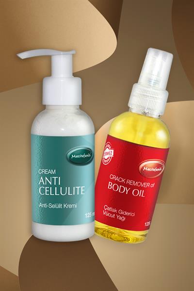 Mecitefendi Anti Selülit Kremi 125 Ml + Çatlak Giderici Vücut Bakım Yağı 125 Ml