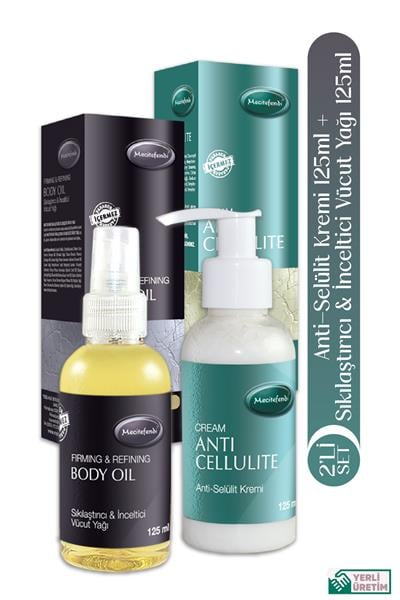 Mecitefendi Anti Selülit Kremi 125 Ml + Vücut Bakım Sıkılaştırıcı Yağ 125 Ml