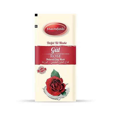 Mecitefendi Doğal Kil Maske-Gül Tek Kullanım-20Gr