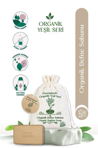 Mecitefendi Organik Yeşil Seri: Defne Sabunu (Canlandırıcı Ve Arındırıcı) 125 Gr