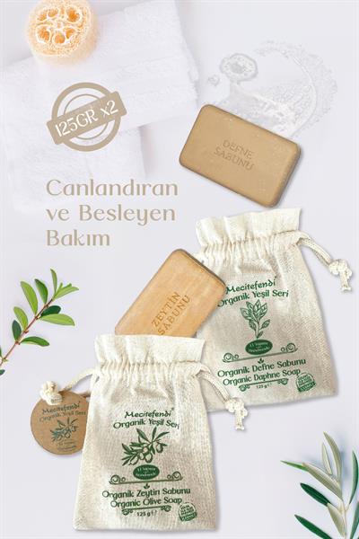 Mecitefendi Organik Yeşil Seri: Tılsım - Defne Ve Zeytin Sabunu (Canlandıran Ve Besleyen Bakım)+Mist